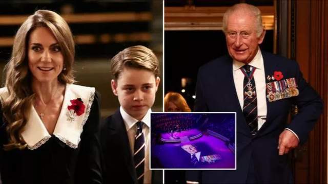 娃领大衣清新脱俗乔治王子当护花使者开元棋牌app凯特王妃走少女路线娃(图3)